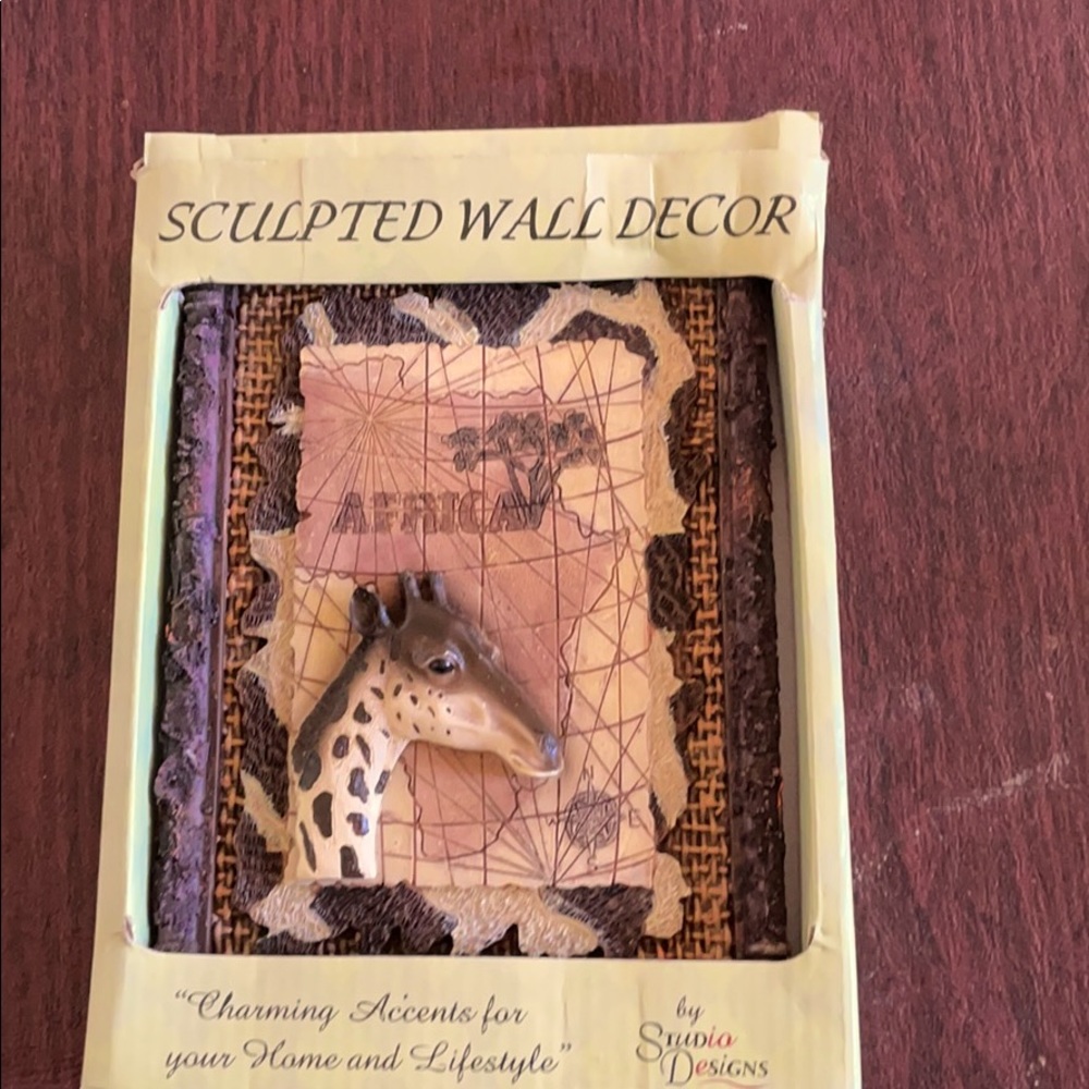✨✨BRAND NEW WITH TAGS✨✨ Wood Africa wall plaque